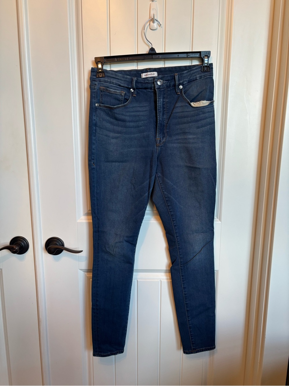 Good American Dark Indigo Skinny Jeans